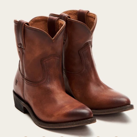 Frye Billy Short Boots - Cognac originally $288 - Picture 1 of 5